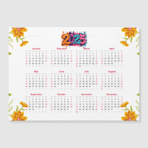 Convite Calendário de Exibição de Ano de Cheio 2025 - Míni