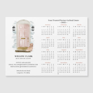 Convite Calendário de Imóveis de Portas Aquáticas Rosa-Ros