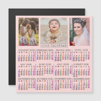 Calendário do Ano 2026 Colagem de Fotos da Família