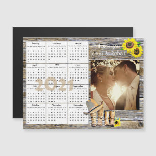 Convite Calendário Mini 2021 de Fotos de Casamento com Gir