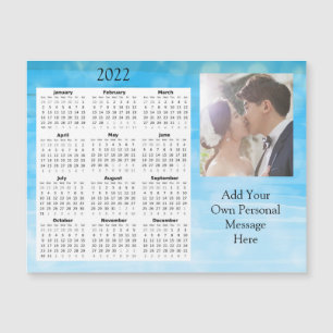 Convite Calendário Mini de Fotos de Casamento 2022