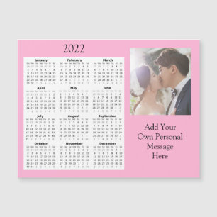 Convite Calendário Miniatura de Fotos de Casamento 2022 Ím