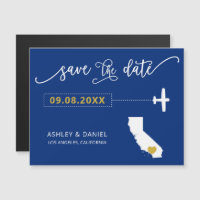 California Wedding Save the Date Card, Map