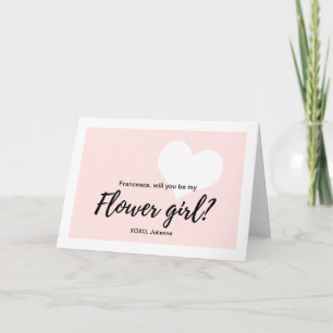 Convite Caligrafia bonita, você será minha florista?