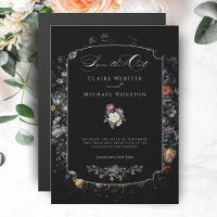 Caligrafia Floral Preta de Belas Artes