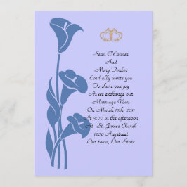 Convite Calla Lily Blue