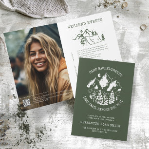 Convite Camp Bachelorette Festa de solteira russa moderna