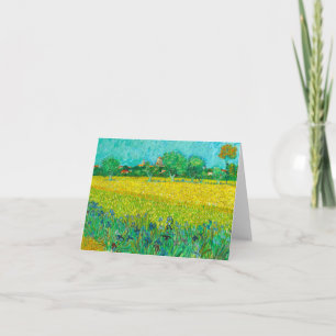 Convite Campo com Íris perto de Arles de Van Gogh