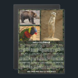 Convite Camuflagem de Calendário de 2024 Anos Adicionar 3<br><div class="desc">Neste ano de 2024, o ímã de calendário mensal personalizado mostra os dias da semana para cada mês em branco sobre um fundo de camuflagem verde e marrom. Este é um calendário anual simples e ousado para ajudá-lo a conquistar o novo ano. Sempre saiba qual é a data e verifique...</div>