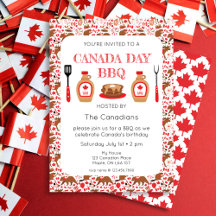 Convite Canadense para CHURRASCO no Dia do Canadá