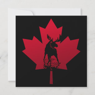 Convite Canadiano para Folha e Moose