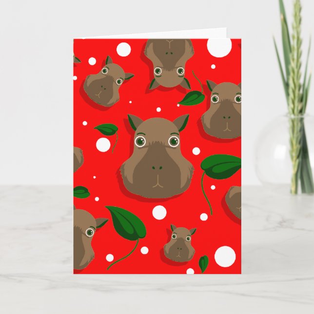 Convite capivara de natal (Frente)
