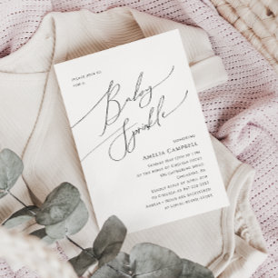 Convite Caprichoso de Chá de Bebê Neutro em Gênero