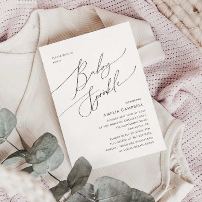 Convite Caprichoso de Chá de Bebê Neutro em Gênero (Criador carregado)