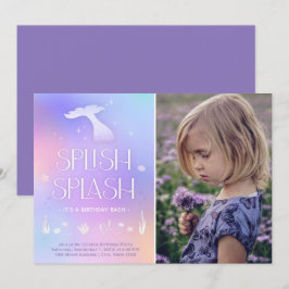 Convite Caprichoso de Sereia Brilhante Splish Spla