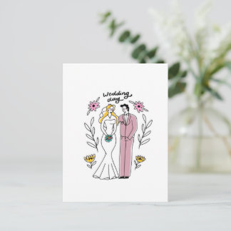 Convite Caprichoso para o "Dia do Casamento" - Art