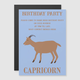 Convite Capricorn - Sinal de Estrela - Festa de aniversári