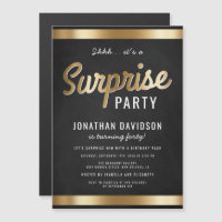 Caramelo Dourado e Festa de aniversário surpresa p