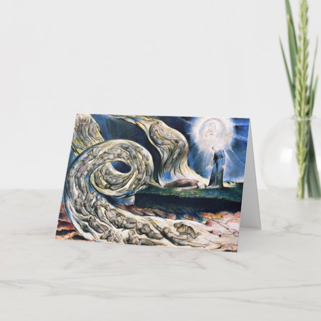 Convite Cartão/Convite: "Whirlwind of Lovers por W. Blake (Frente)