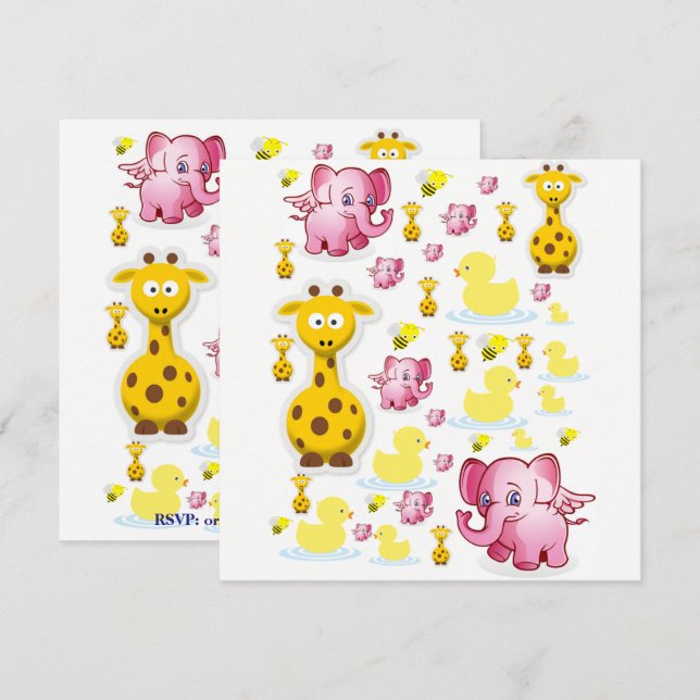 Convite Cartão de Aniversário (Frente/Verso)