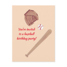 Cartão postal da Festa de aniversário de luvas de 