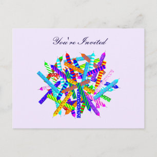 Convite Cartão postal de aniversário do dia 42