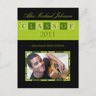 Convite Cartão postal de aviso de gradação de faixa (limão