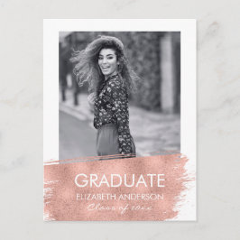 Convite Cartão postal de Licenciamento de Foto Minimalista