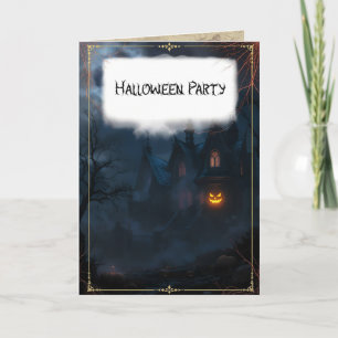 Convite Casa Assombrada e Festa de Halloween com Jack O'La