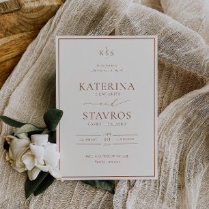 Convite Casado HARMONY Terracotta