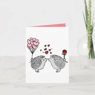 Convite Casal de ouriços amor