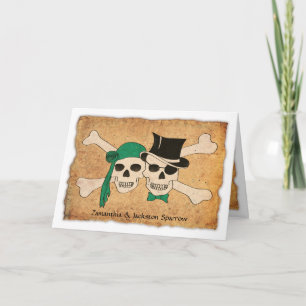 Convite casal pirata