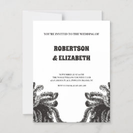 Convite Casamento botânico personalizado