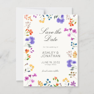 Convite Casamento Branco de Flores Moles Salva o Magneta d