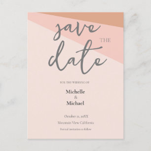Convite Casamento Caligrafia Moderno Save the Date