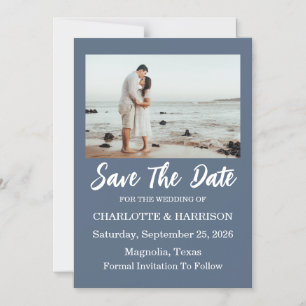 Convite Casamento com Paisagem Marítima em Aquarela Modern