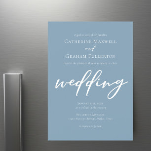 Convite Casamento Costeiro com Tipografia Branca Dusty