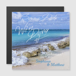 Convite Casamento da BeACH SHORE da BAHAMAS Salvem a data