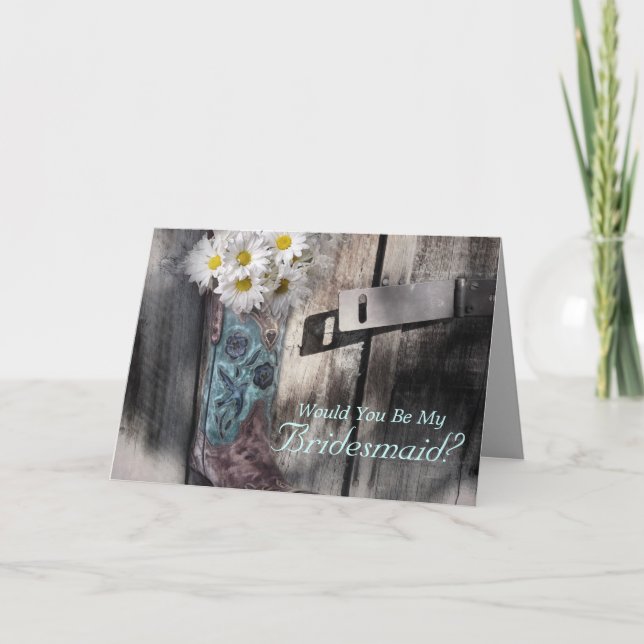 Convite casamento da margarida russa do país ocidental (Frente)