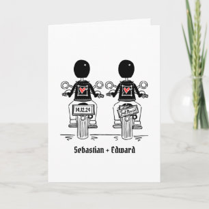 Convite Casamento da Noite da Motocicleta Personalizada de