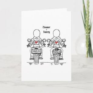 Convite Casamento da Noite de Motocicleta Personalizada de