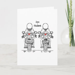 Convite Casamento da Noite de Motocicleta Personalizada de