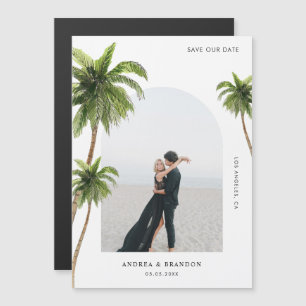 Convite Casamento de Destino de Foto de Arca Tropical Palm