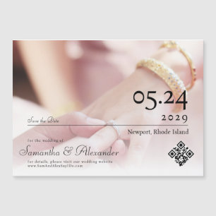 Convite Casamento De Foto De Script Simples Elegante Salva