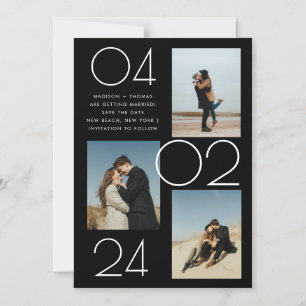 Convite Casamento de Foto Simples Minimalista 3 Salve A Da