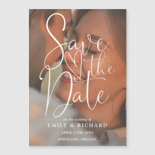 Convite Casamento de Fotografia do Script Elegante Moderno