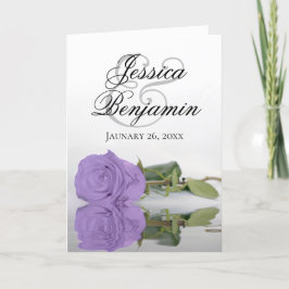 Convite Casamento de Fotografias Românticas do Rosa Roxo d