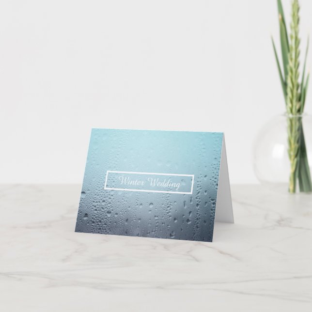 Convite casamento de inverno (Frente)