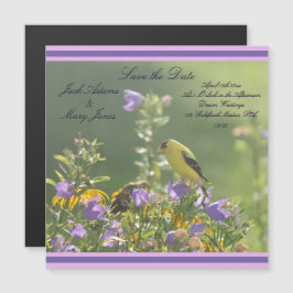 Convite Casamento de Jardim Primavera Goldfinch