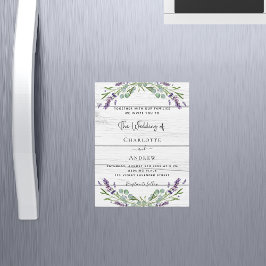 Convite Casamento de luxo de madeira branca verde-lavanda